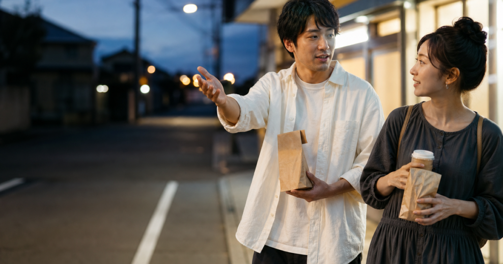 コンビニ帰りの寄り道でわかるふたりの日常テンポ心理テスト